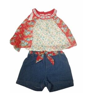 Little Lass Two Piece Short and Top Set Size 4